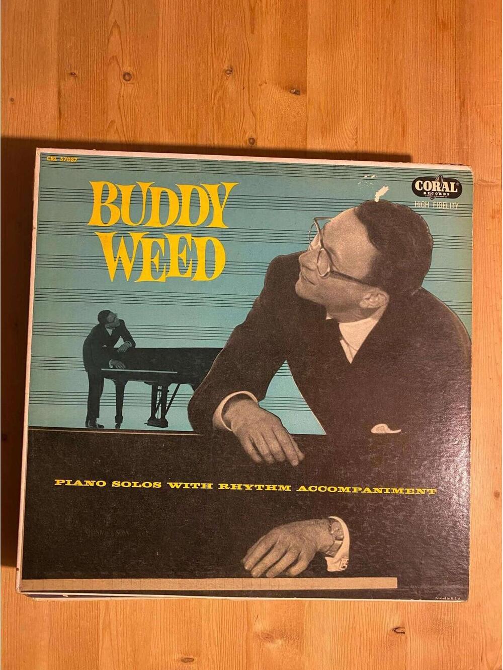 Buddy Weed – Piano Solos With Rhythm Accompaniment Vintage 33rpm VG+ AB28